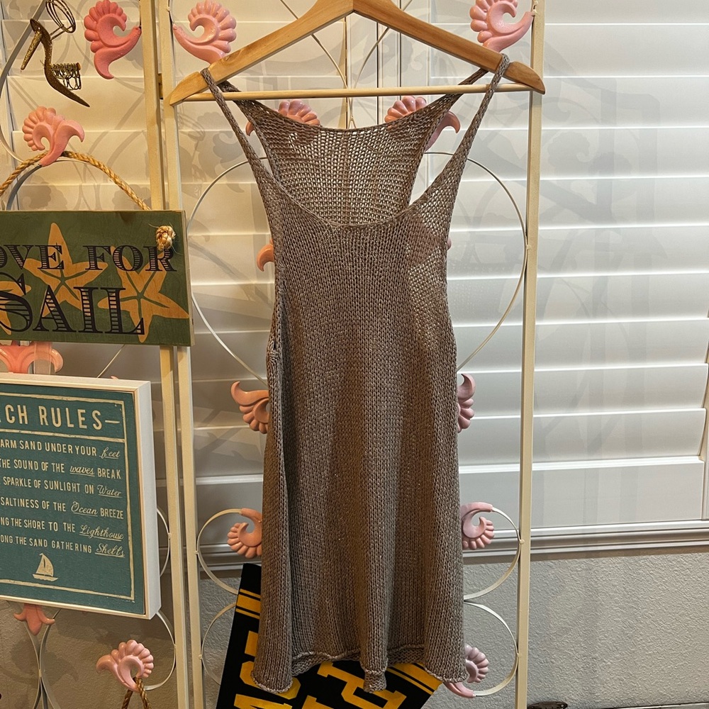 Brandy Melville Tan Knit Tank Top